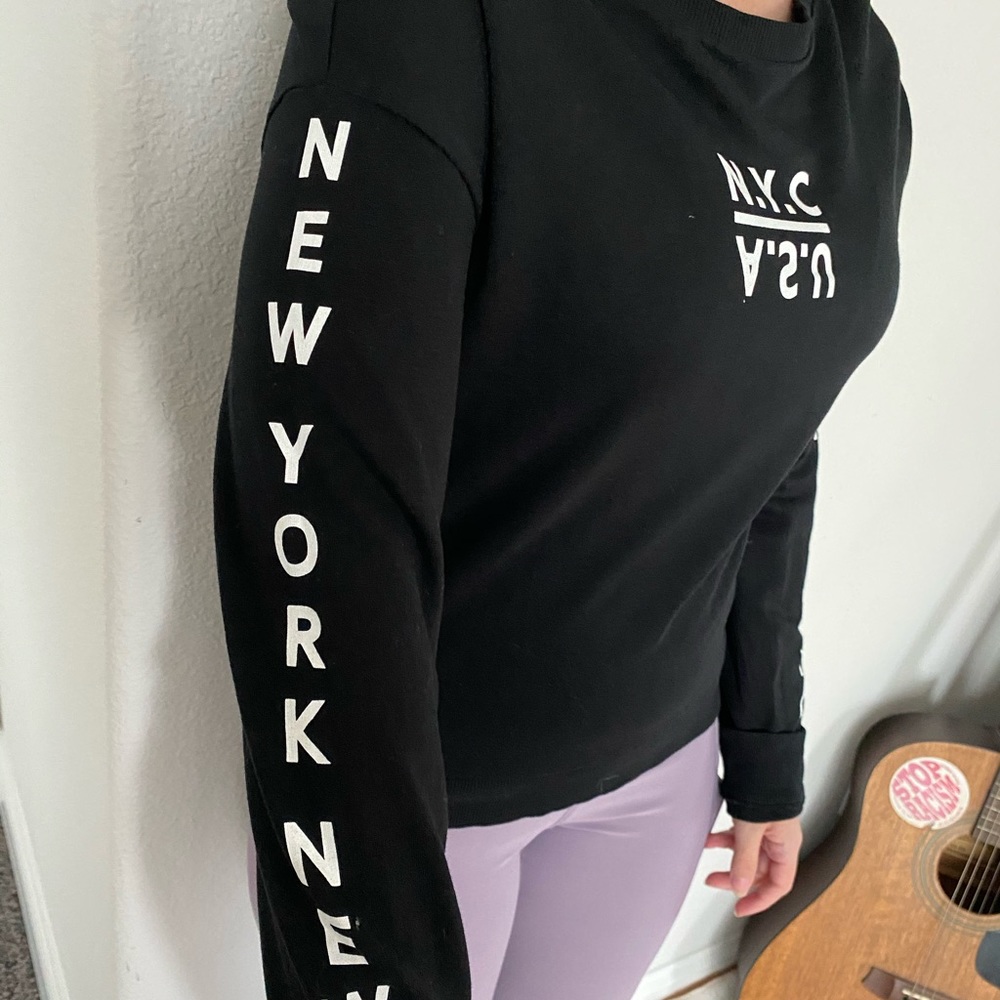 Black long sleeve shirt